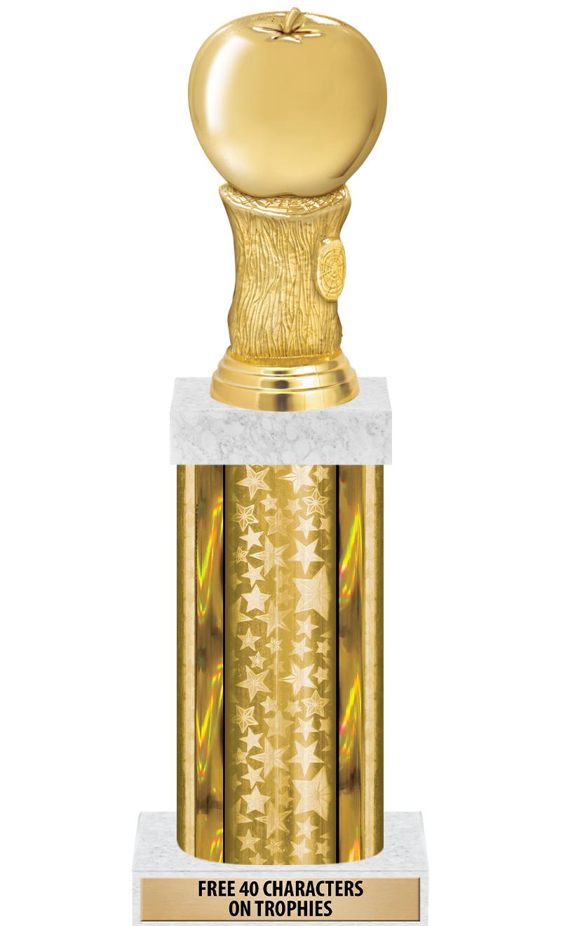 14"GOLD/GD-STARS-GD FIG/SQUARE