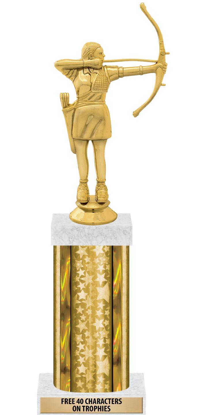 14"GOLD/GD-STARS-GD FIG/SQUARE