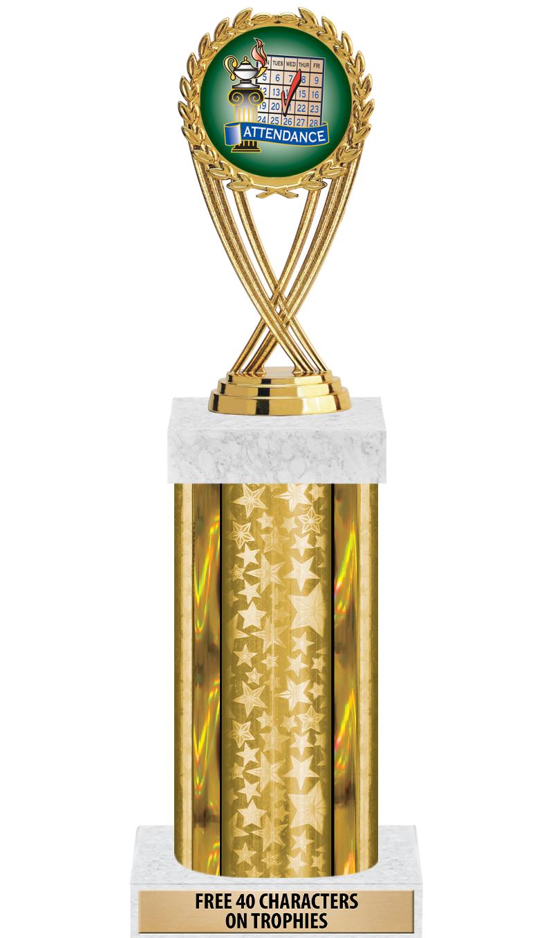 14"GOLD/GD-STARS-GD FIG/SQUARE