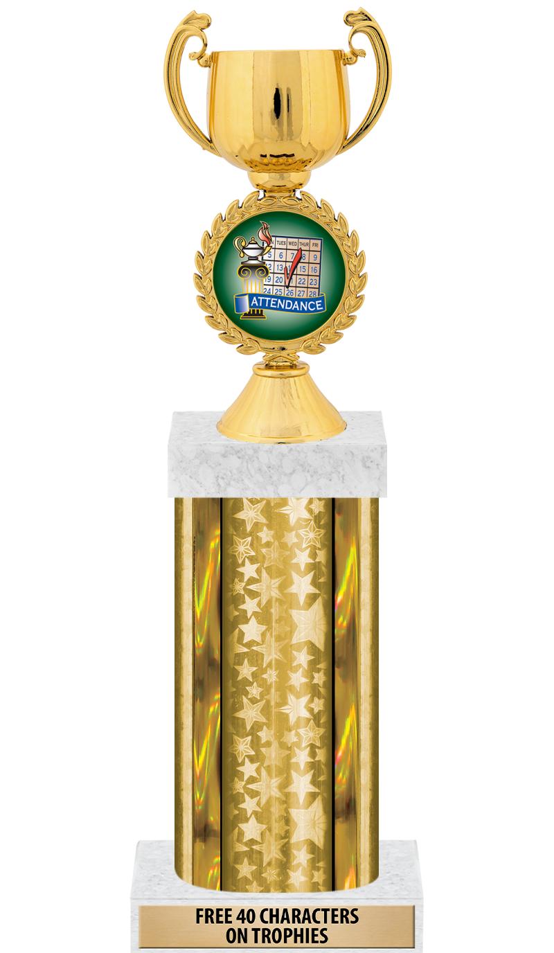 14"GOLD/GD-STARS-GD FIG/SQUARE