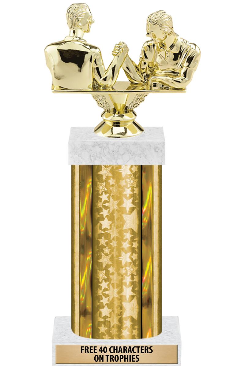 14"GOLD/GD-STARS-GD FIG/SQUARE