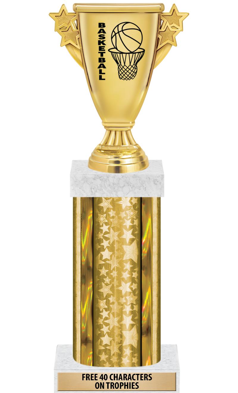 14"GOLD/GD-STARS-GD FIG/SQUARE