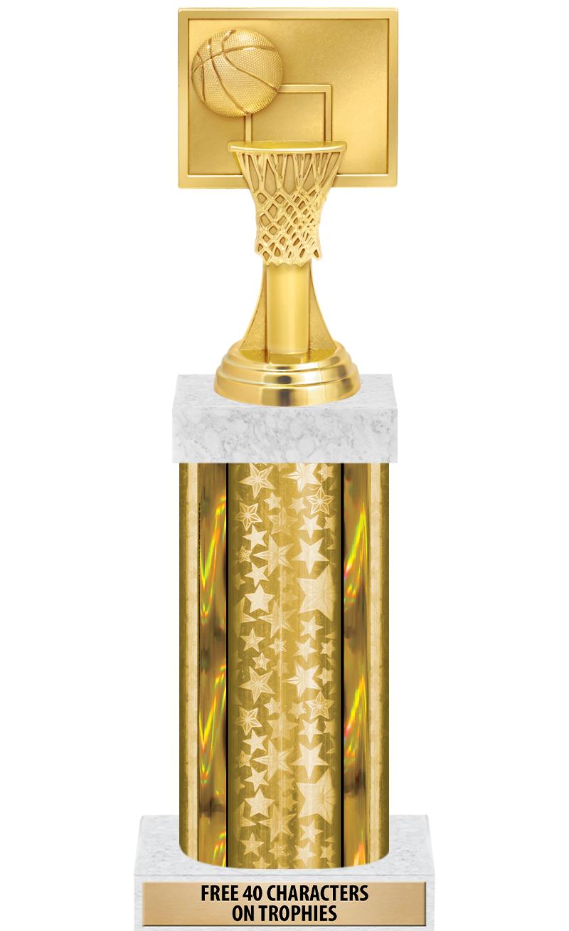 14"GOLD/GD-STARS-GD FIG/SQUARE