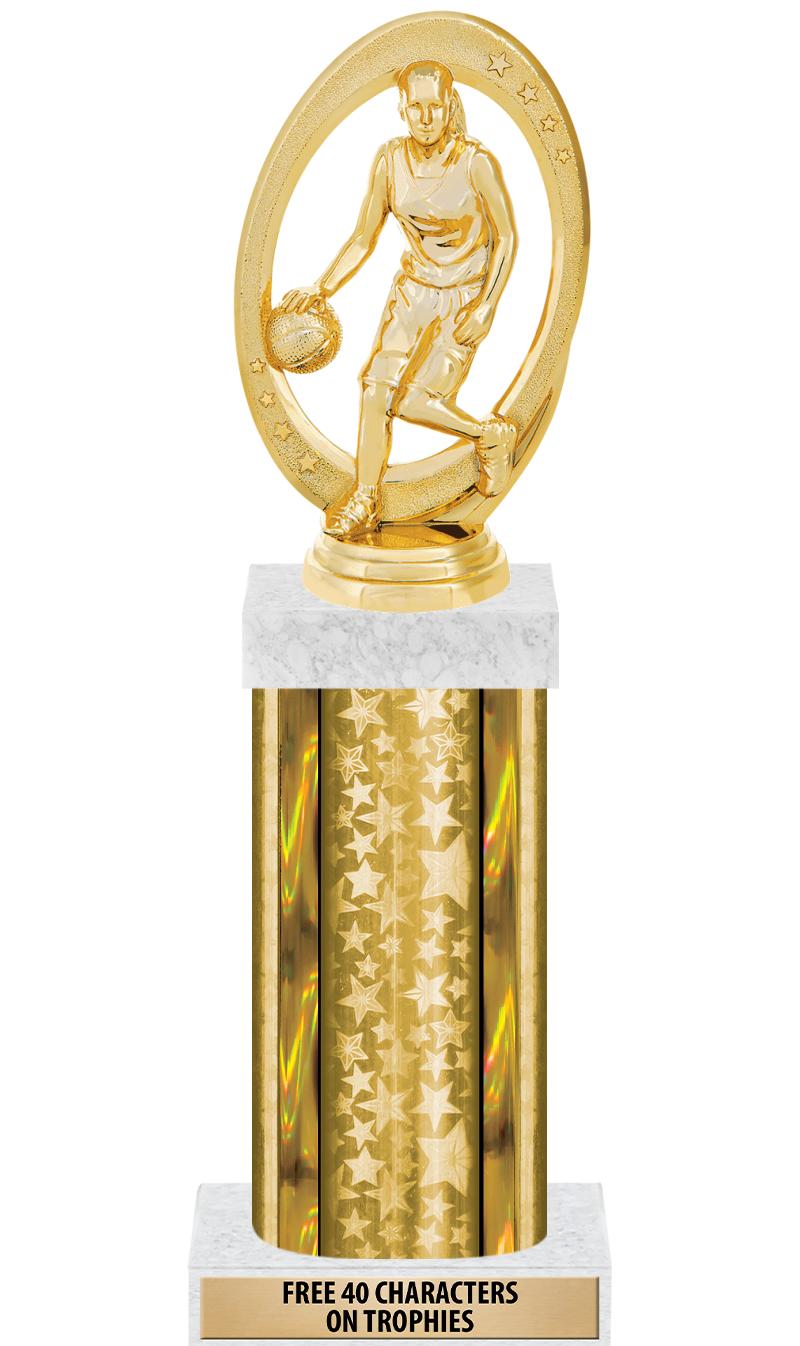 14"GOLD/GD-STARS-GD FIG/SQUARE