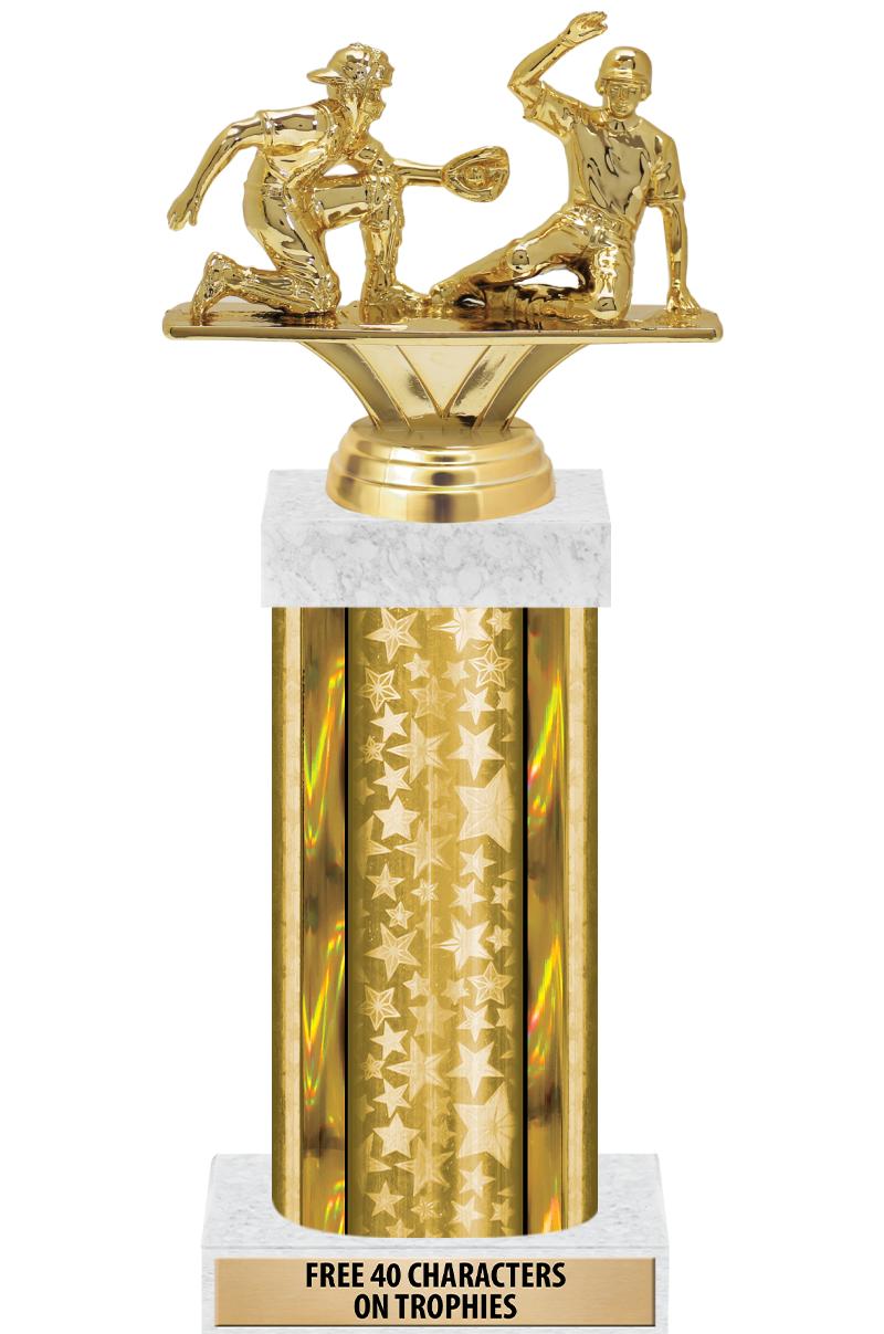 14"GOLD/GD-STARS-GD FIG/SQUARE