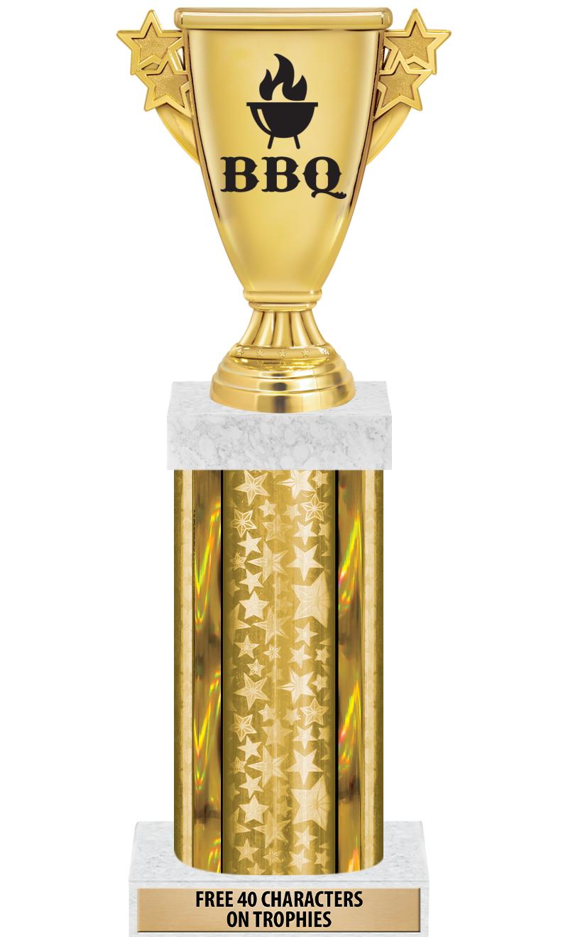 14"GOLD/GD-STARS-GD FIG/SQUARE