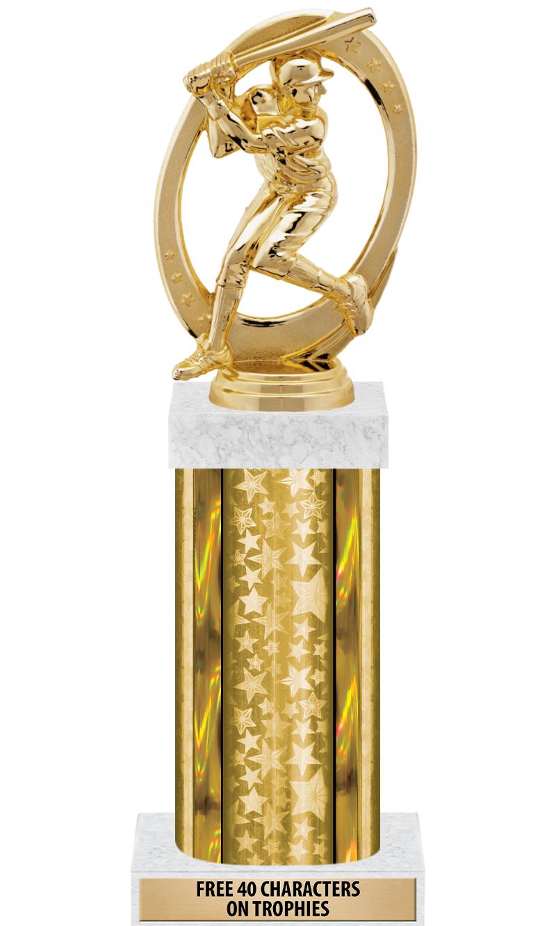 14"GOLD/GD-STARS-GD FIG/SQUARE