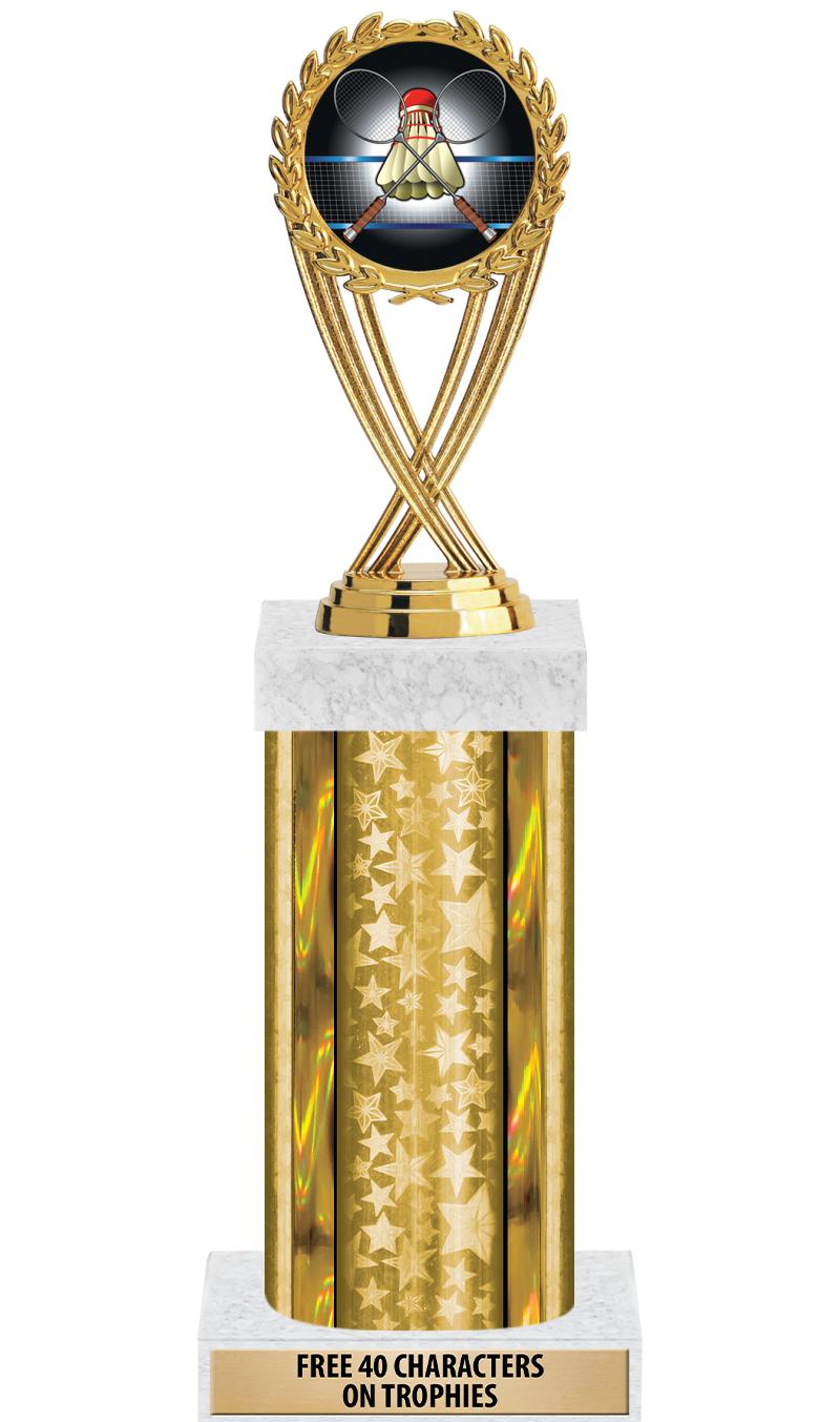 14"GOLD/GD-STARS-GD FIG/SQUARE