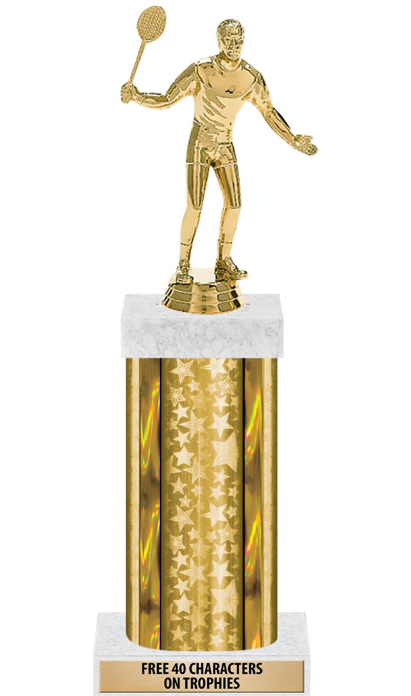 14"GOLD/GD-STARS-GD FIG/SQUARE