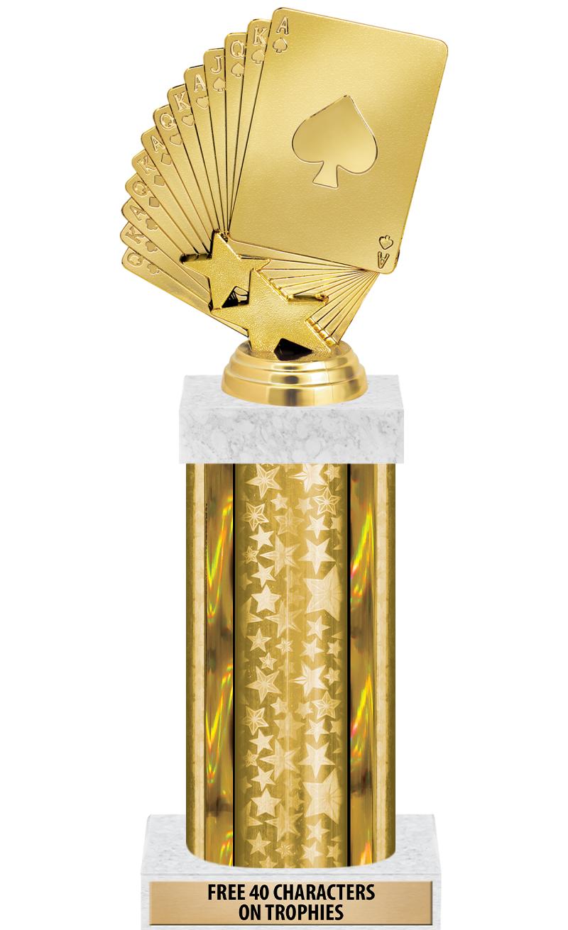 14"GOLD/GD-STARS-GD FIG/SQUARE