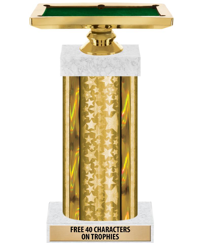 14"GOLD/GD-STARS-GD FIG/SQUARE