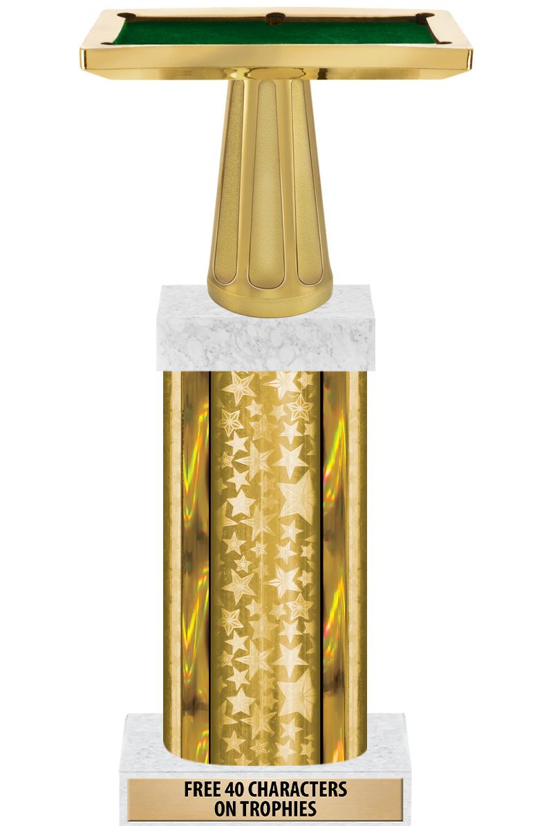 14"GOLD/GD-STARS-GD FIG/SQUARE