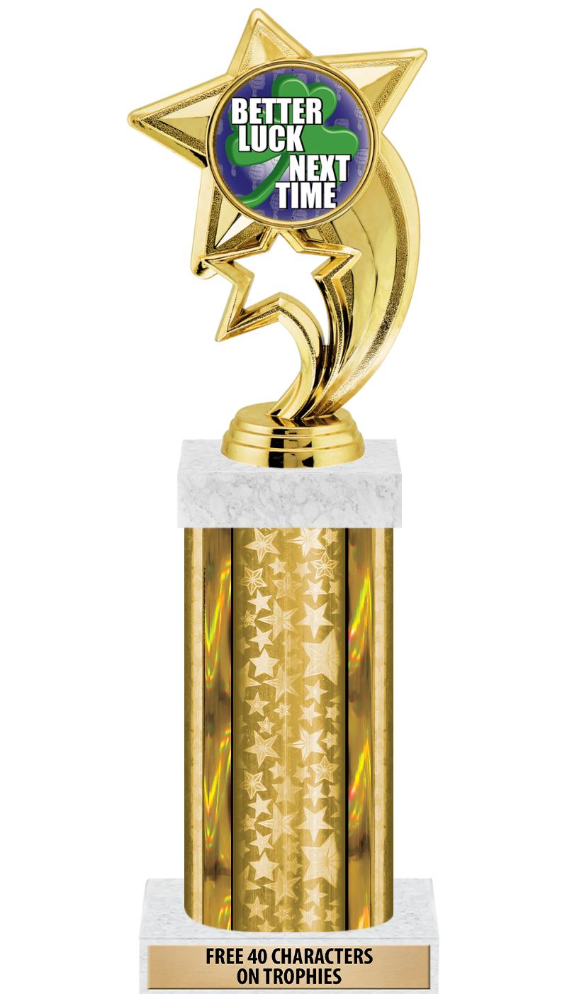 14"GOLD/GD-STARS-GD FIG/SQUARE