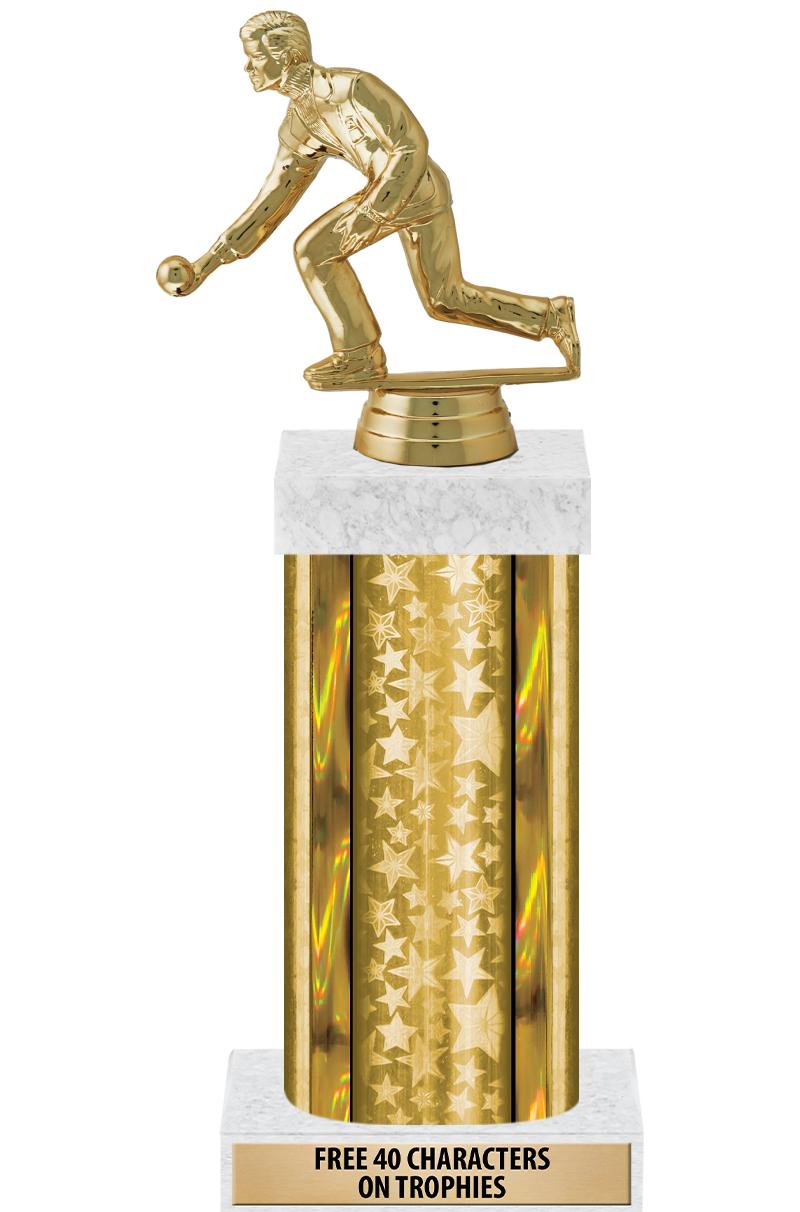 14"GOLD/GD-STARS-GD FIG/SQUARE