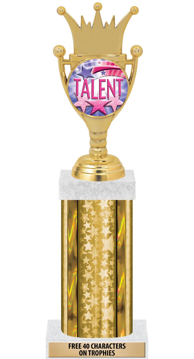 14"GOLD/GD-STARS-GD FIG/SQUARE