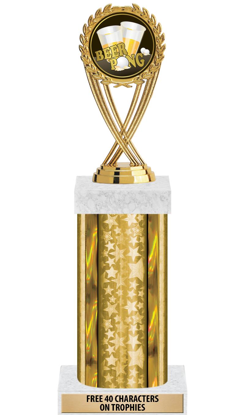 14"GOLD/GD-STARS-GD FIG/SQUARE