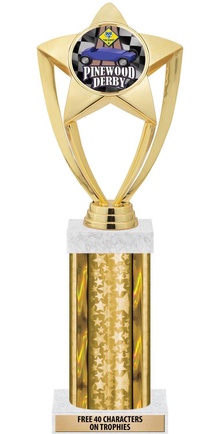 14"GOLD/GD-STARS-GD FIG/SQUARE