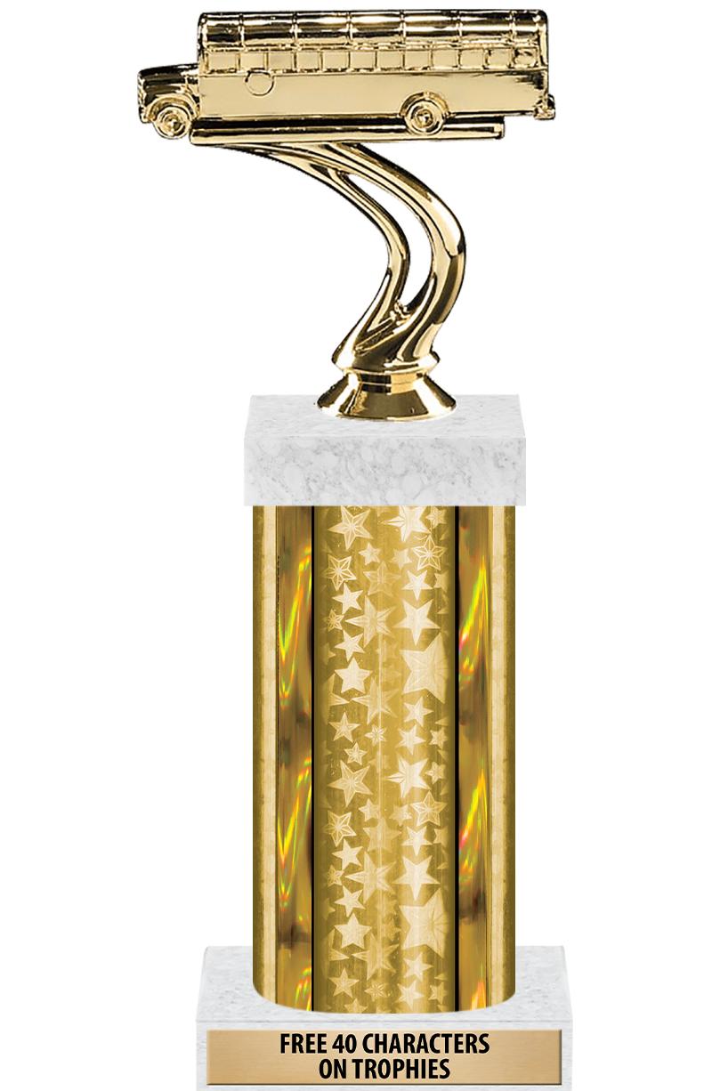 14"GOLD/GD-STARS-GD FIG/SQUARE