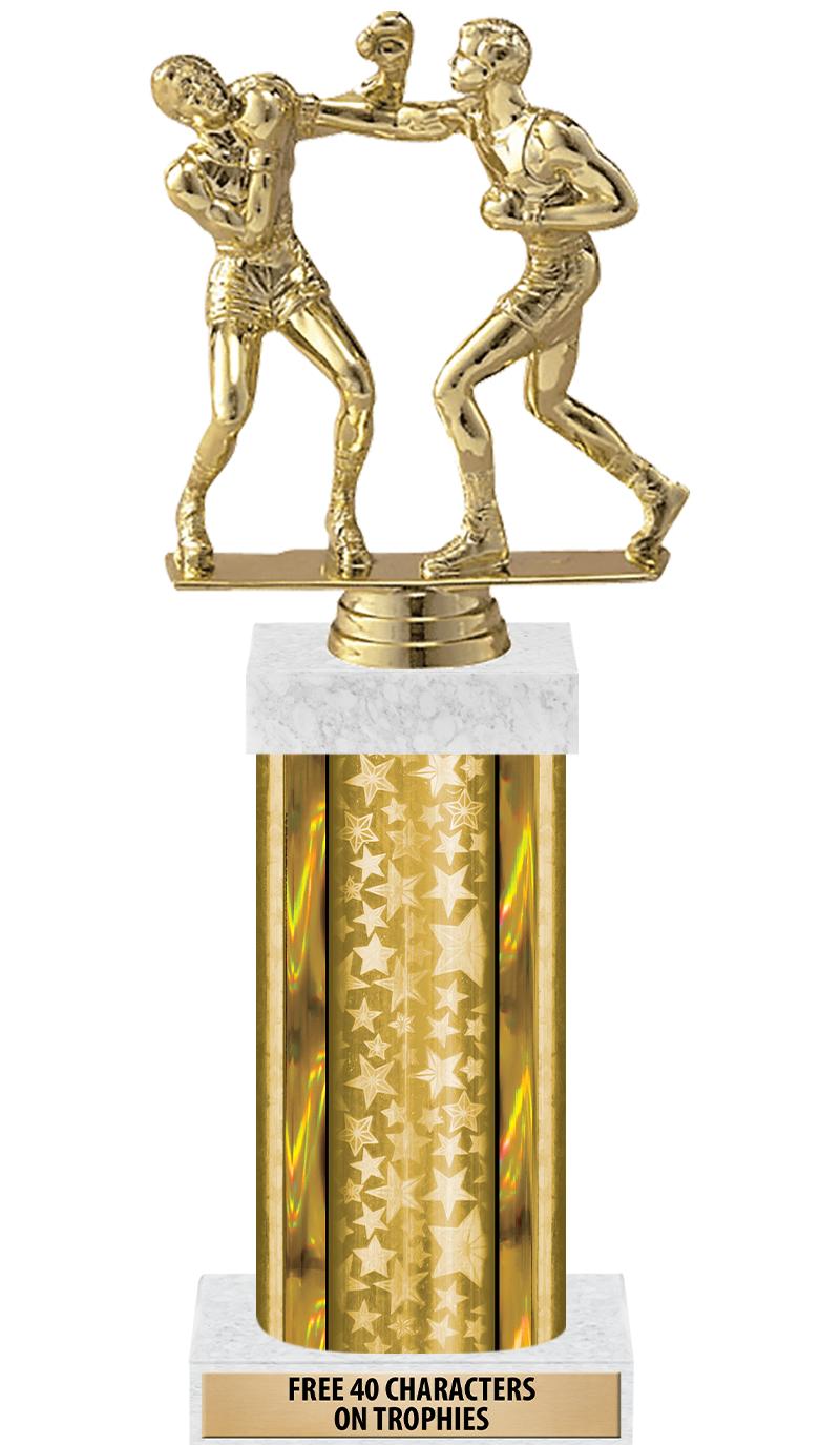 14"GOLD/GD-STARS-GD FIG/SQUARE