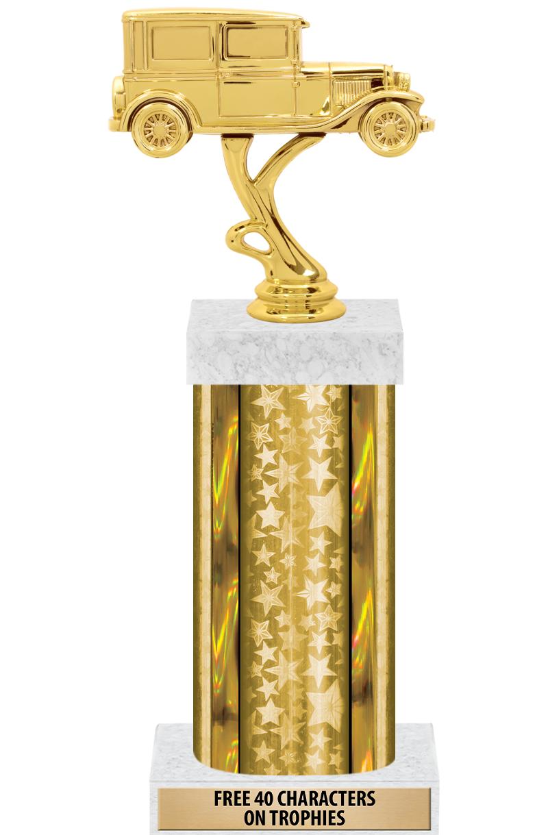 14"GOLD/GD-STARS-GD FIG/SQUARE