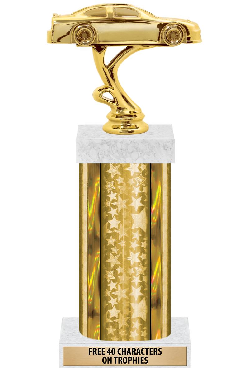 14"GOLD/GD-STARS-GD FIG/SQUARE