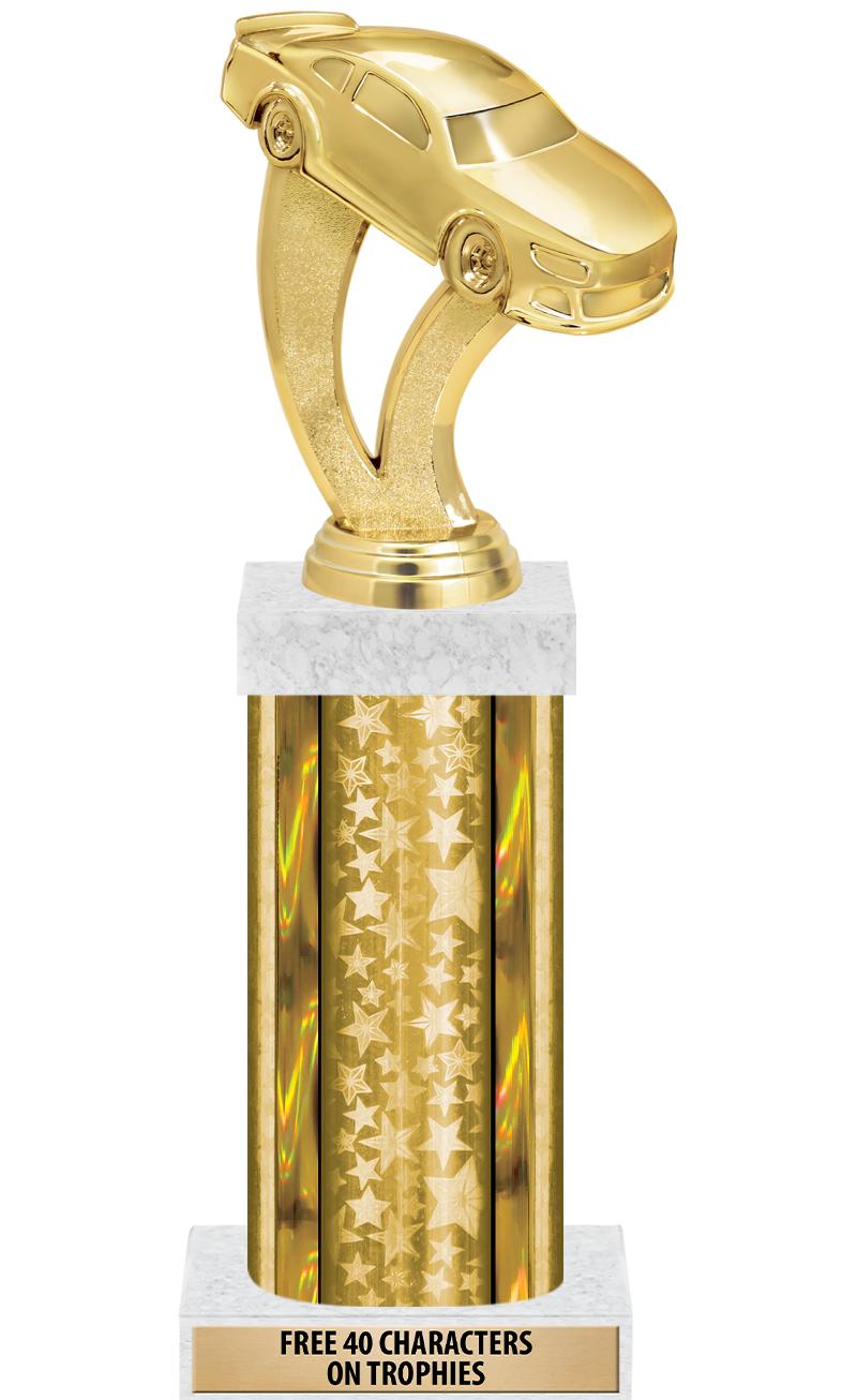 14"GOLD/GD-STARS-GD FIG/SQUARE