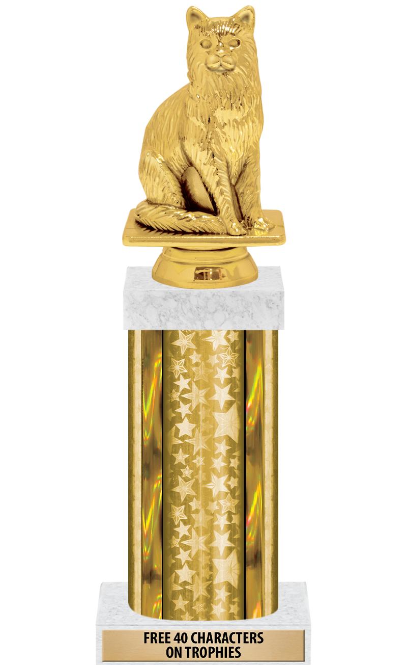 14"GOLD/GD-STARS-GD FIG/SQUARE