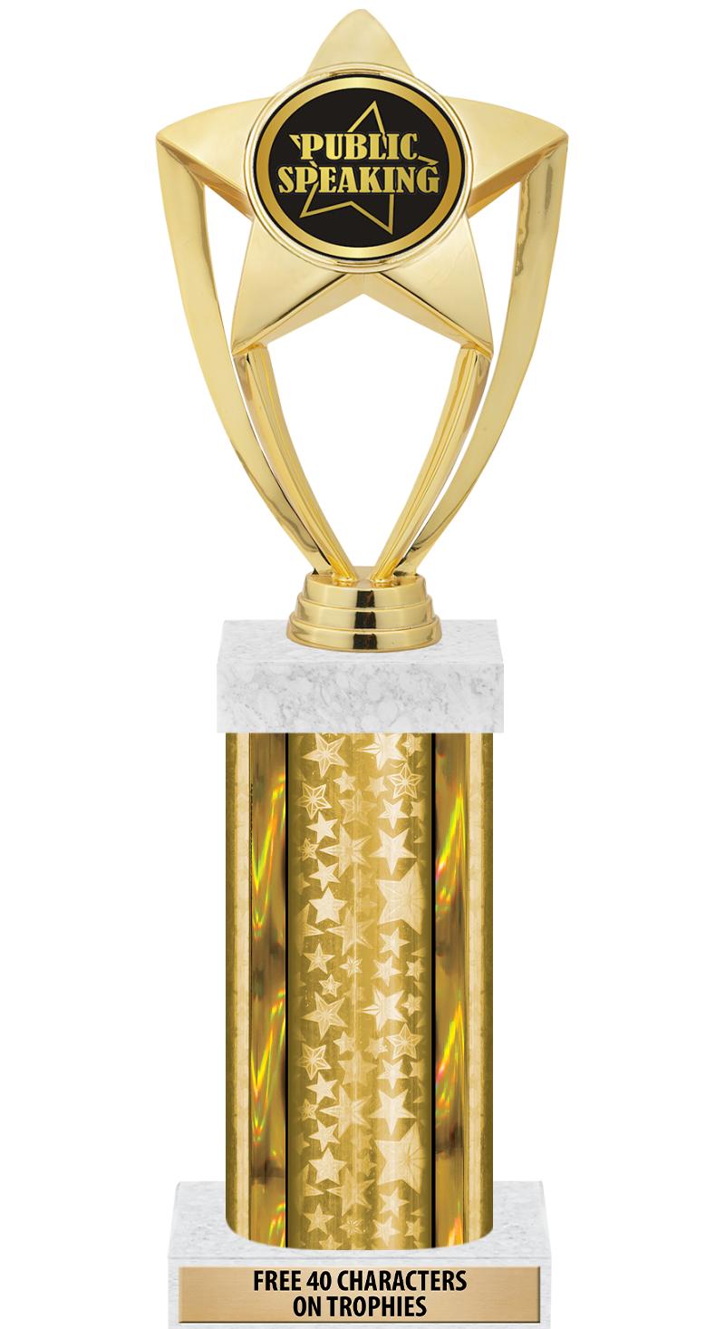 14"GOLD/GD-STARS-GD FIG/SQUARE