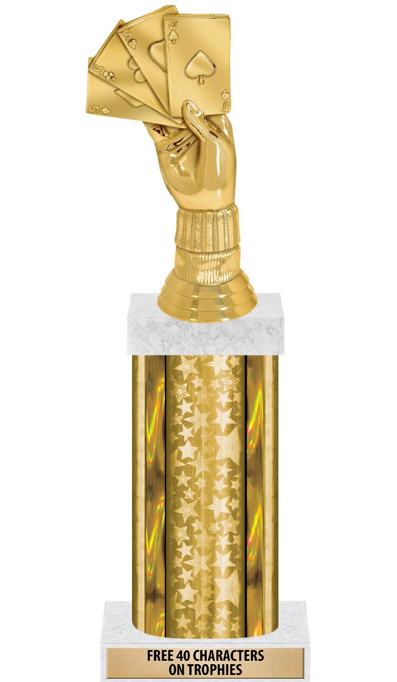 14"GOLD/GD-STARS-GD FIG/SQUARE