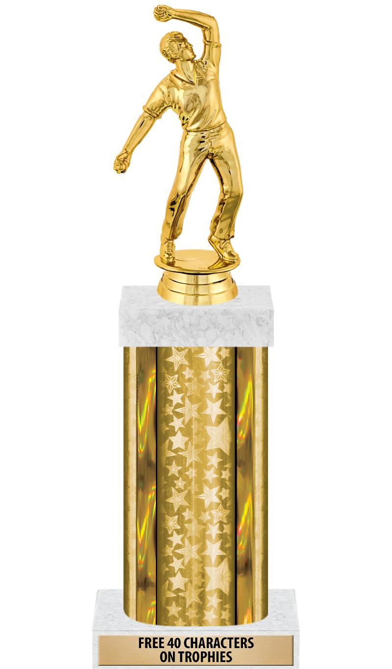 14"GOLD/GD-STARS-GD FIG/SQUARE