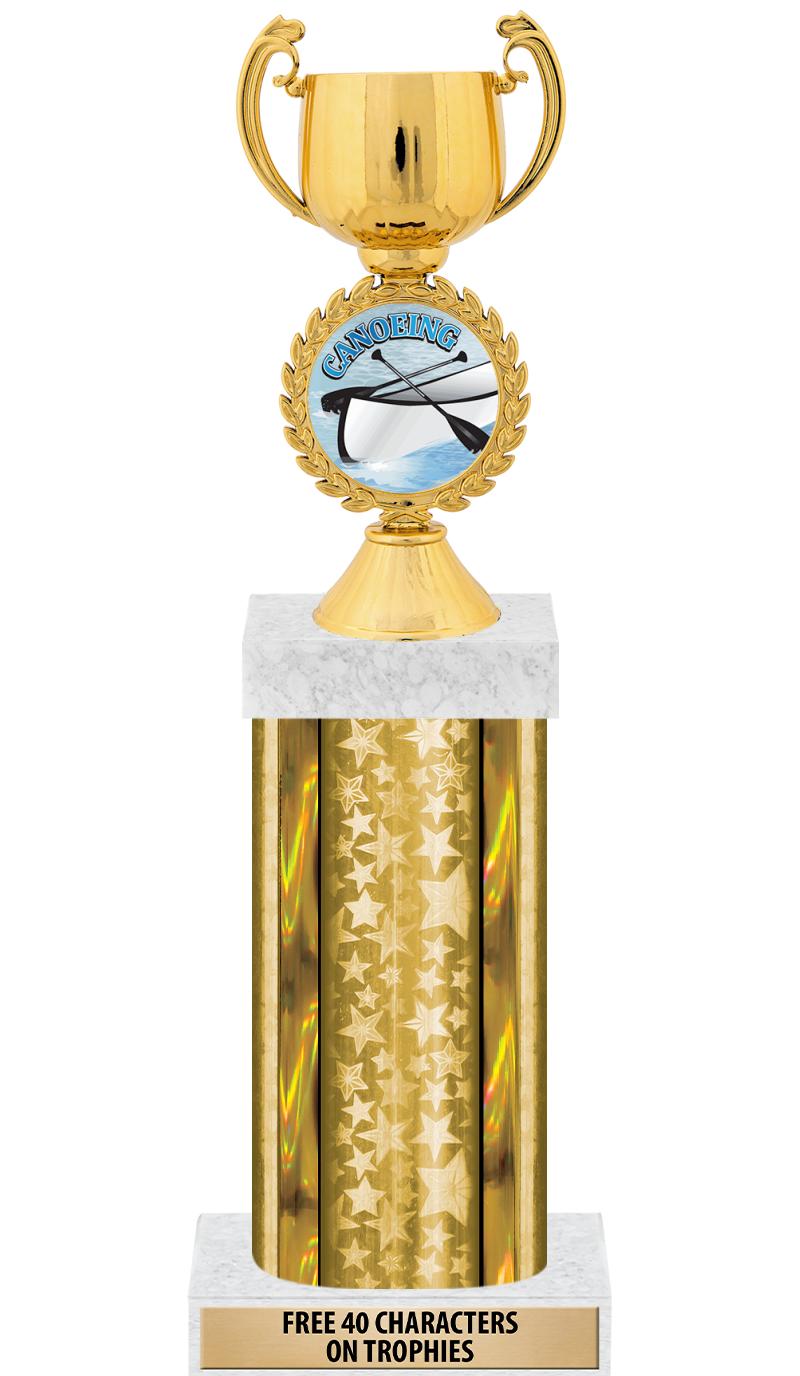 14"GOLD/GD-STARS-GD FIG/SQUARE