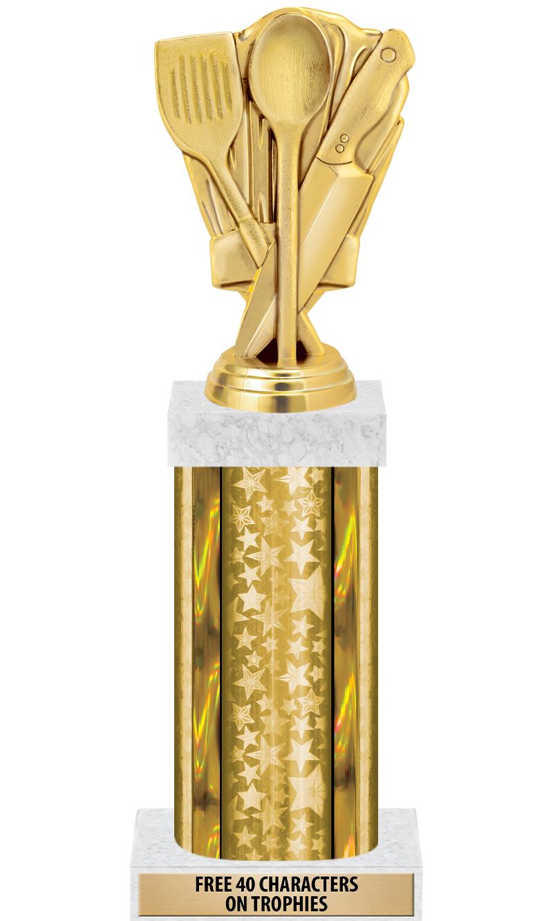 14"GOLD/GD-STARS-GD FIG/SQUARE