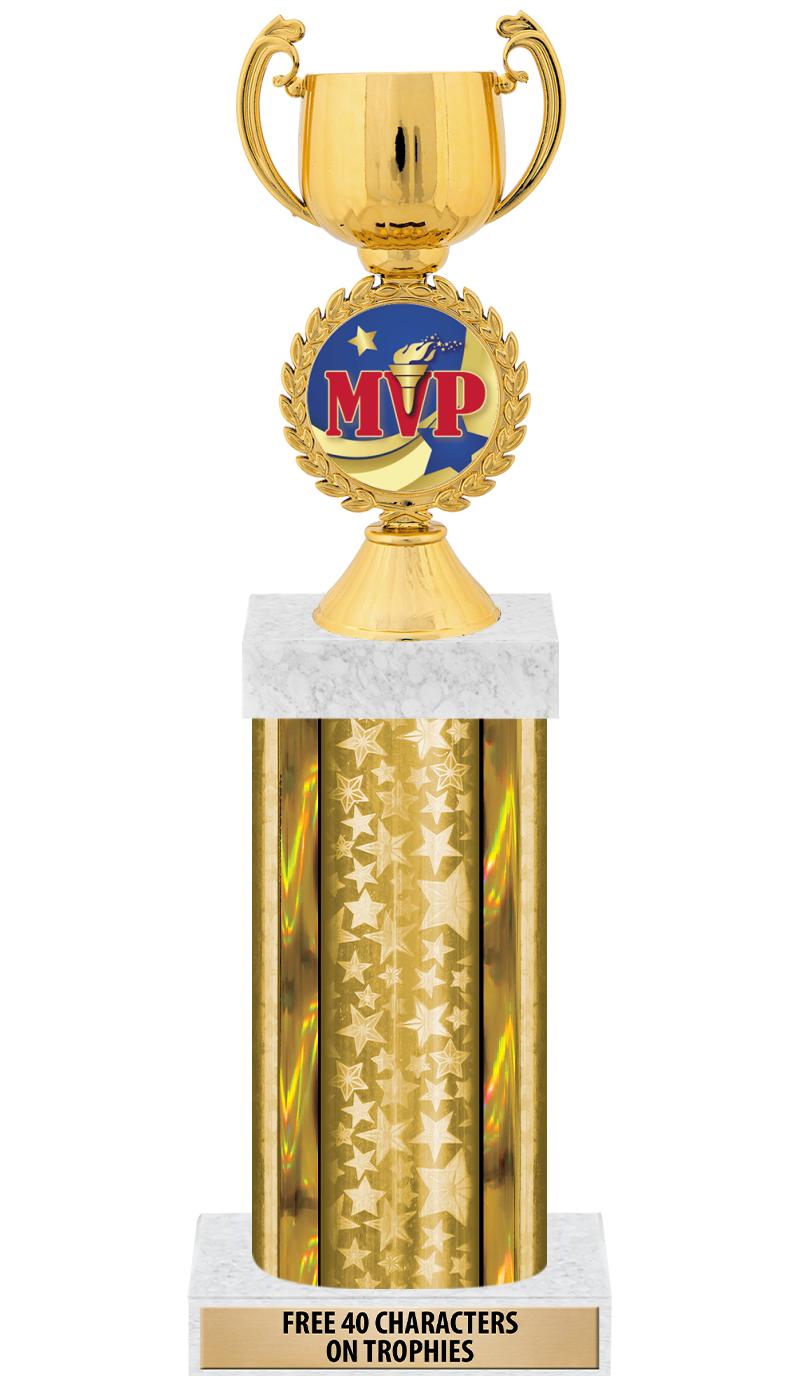 14"GOLD/GD-STARS-GD FIG/SQUARE