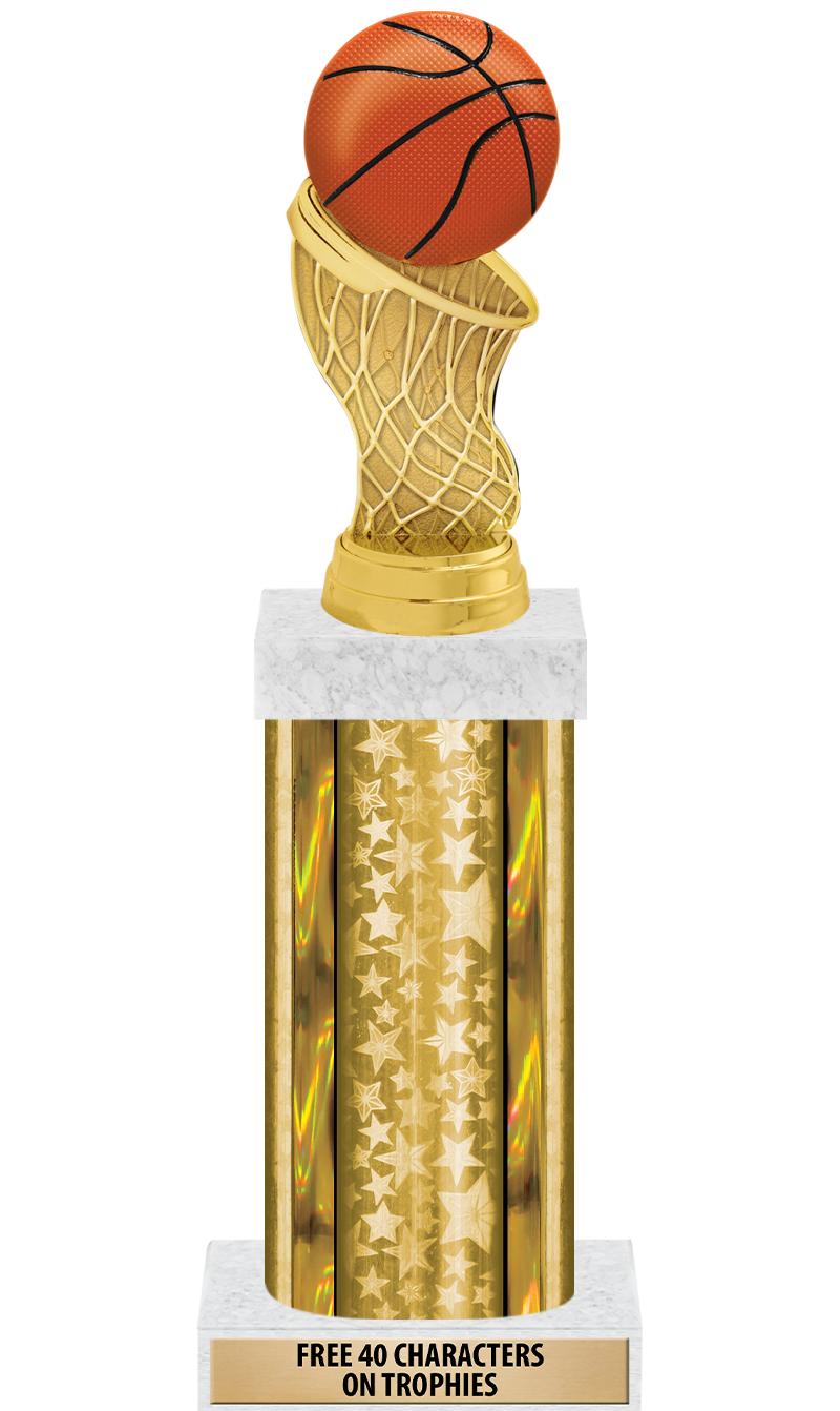 14"GOLD/GD-STARS-GD FIG/SQUARE