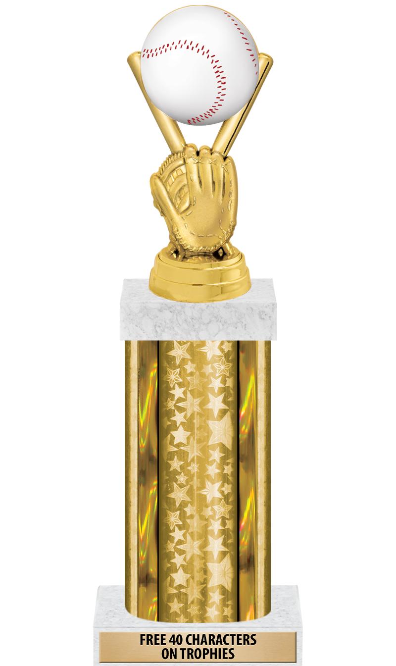 14"GOLD/GD-STARS-GD FIG/SQUARE