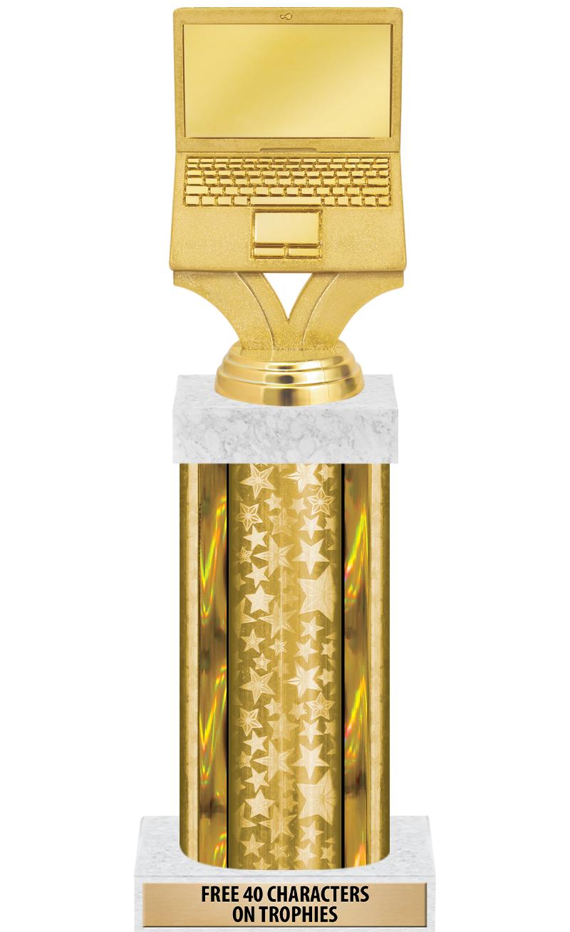 14"GOLD/GD-STARS-GD FIG/SQUARE