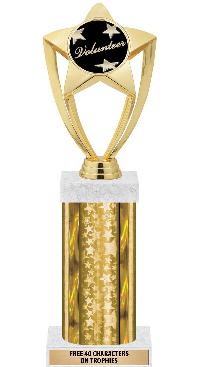 14"GOLD/GD-STARS-GD FIG/SQUARE