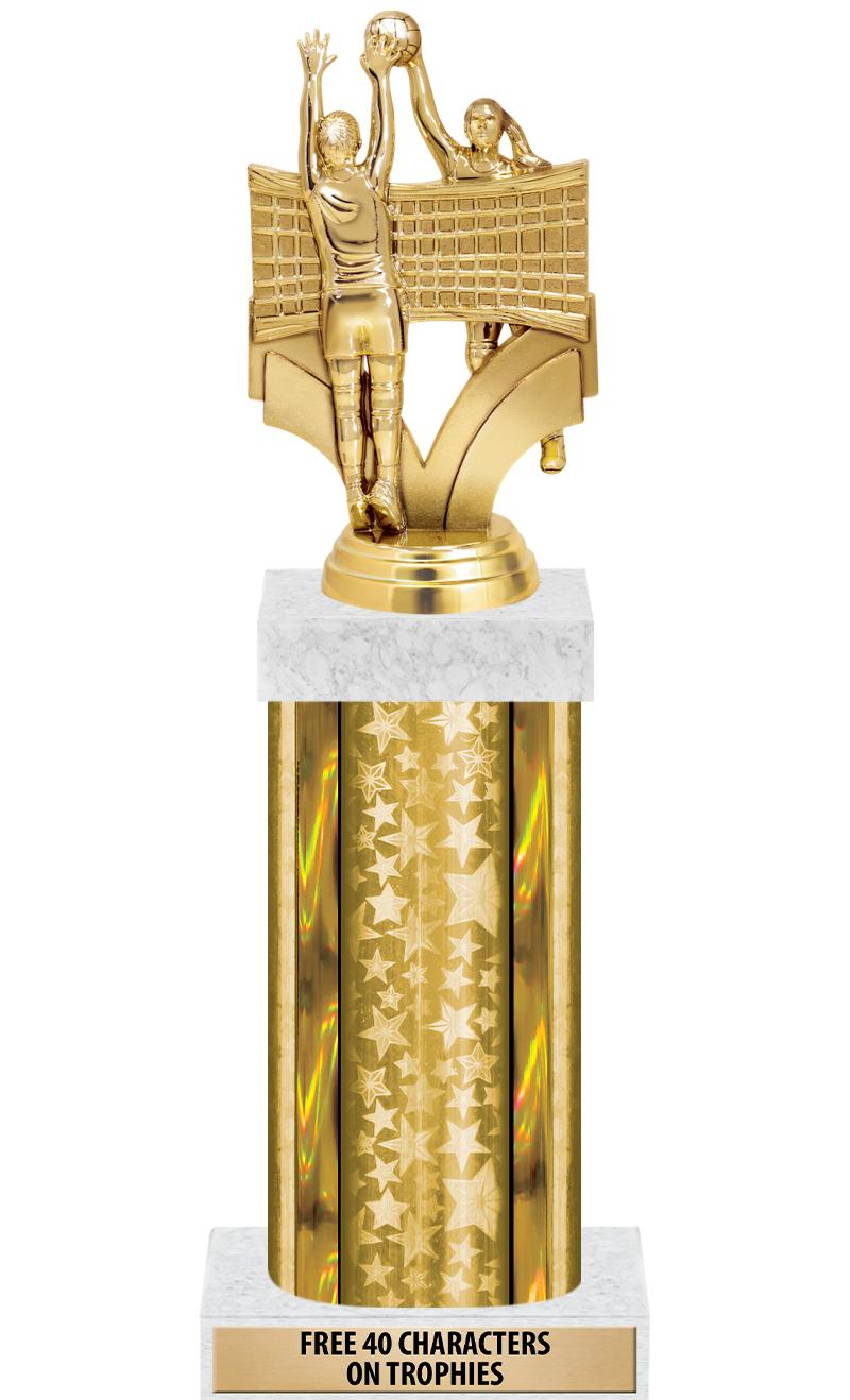 14"GOLD/GD-STARS-GD FIG/SQUARE