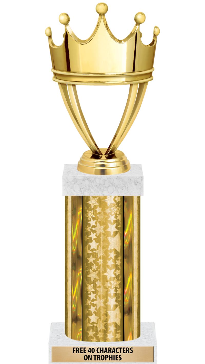 14"GOLD/GD-STARS-GD FIG/SQUARE