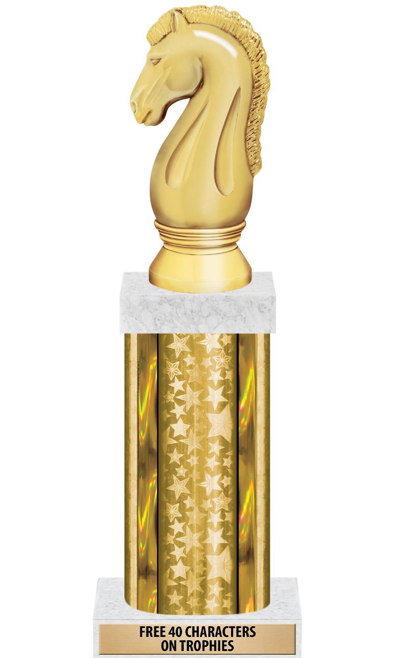 14"GOLD/GD-STARS-GD FIG/SQUARE