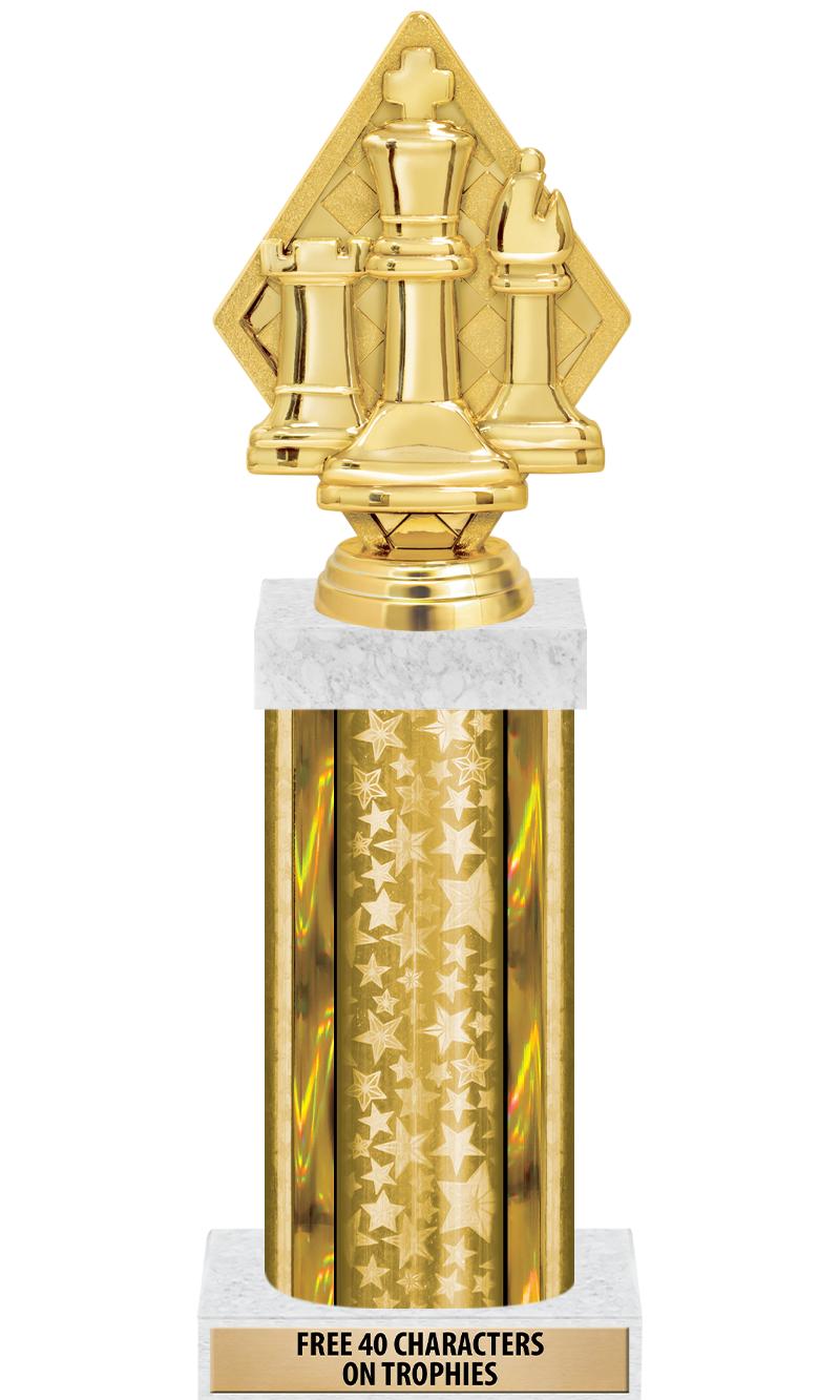 14"GOLD/GD-STARS-GD FIG/SQUARE