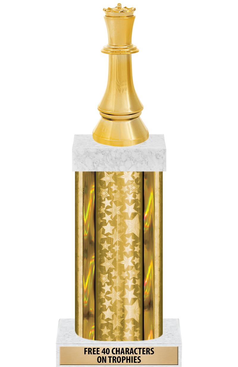 14"GOLD/GD-STARS-GD FIG/SQUARE