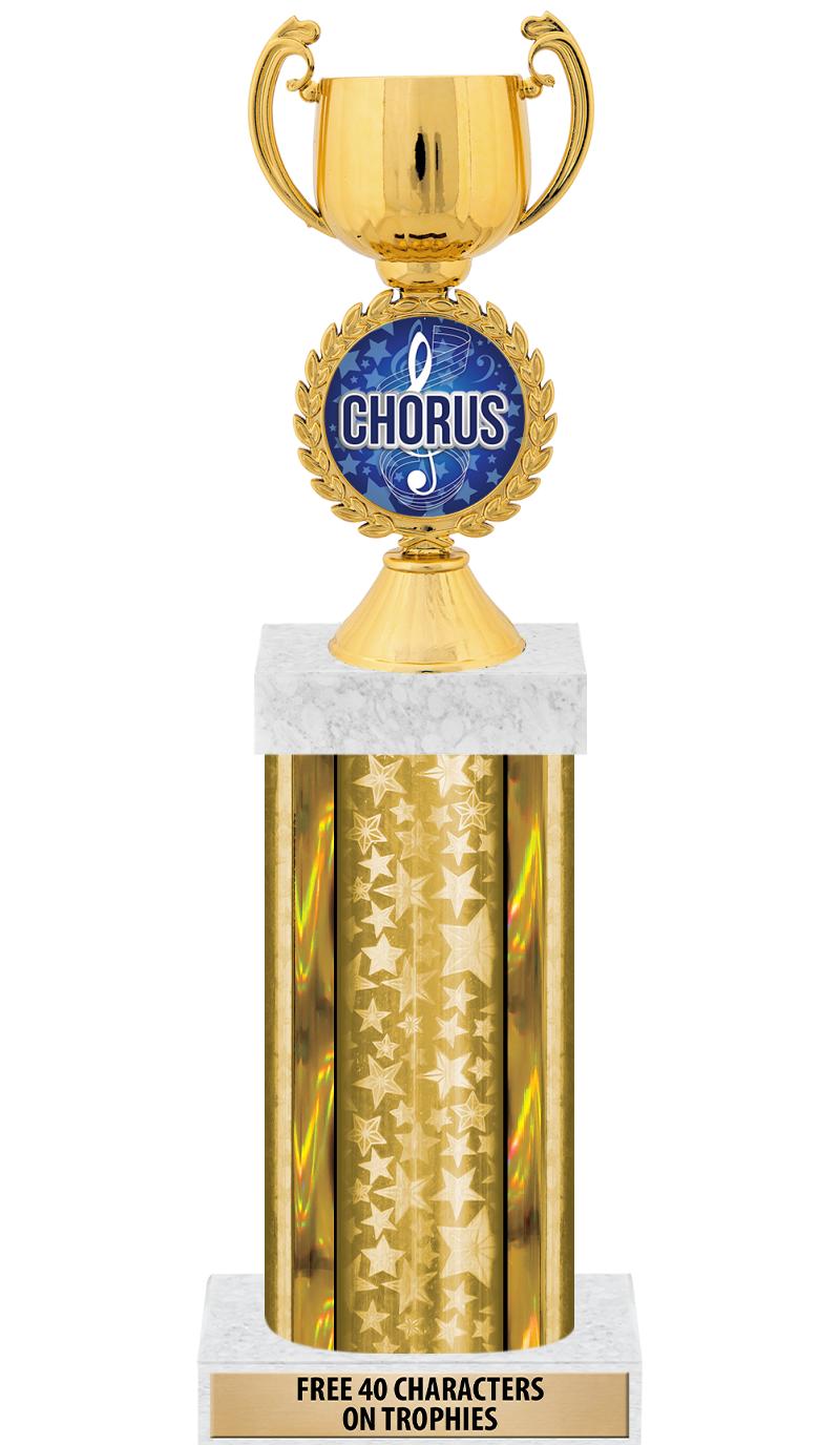 14"GOLD/GD-STARS-GD FIG/SQUARE