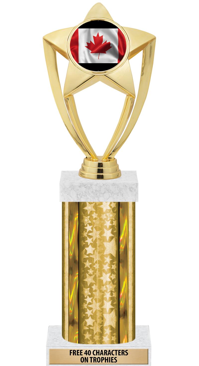 14"GOLD/GD-STARS-GD FIG/SQUARE