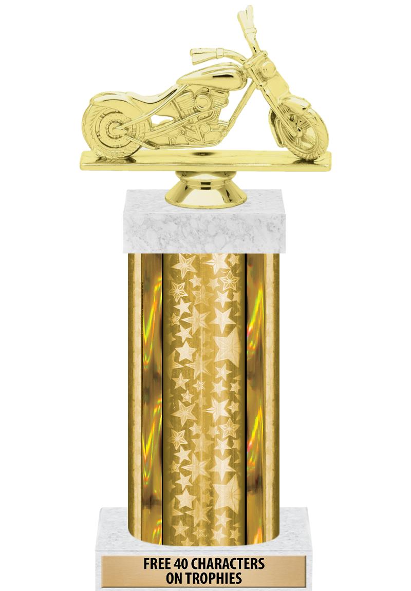 14"GOLD/GD-STARS-GD FIG/SQUARE