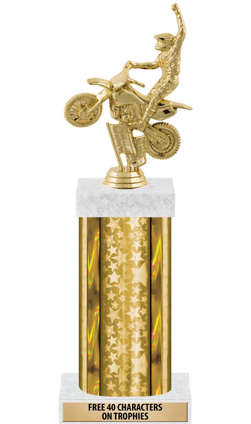 14"GOLD/GD-STARS-GD FIG/SQUARE