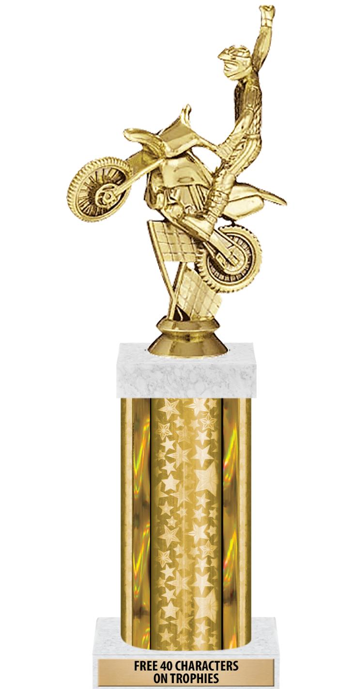 14"GOLD/GD-STARS-GD FIG/SQUARE