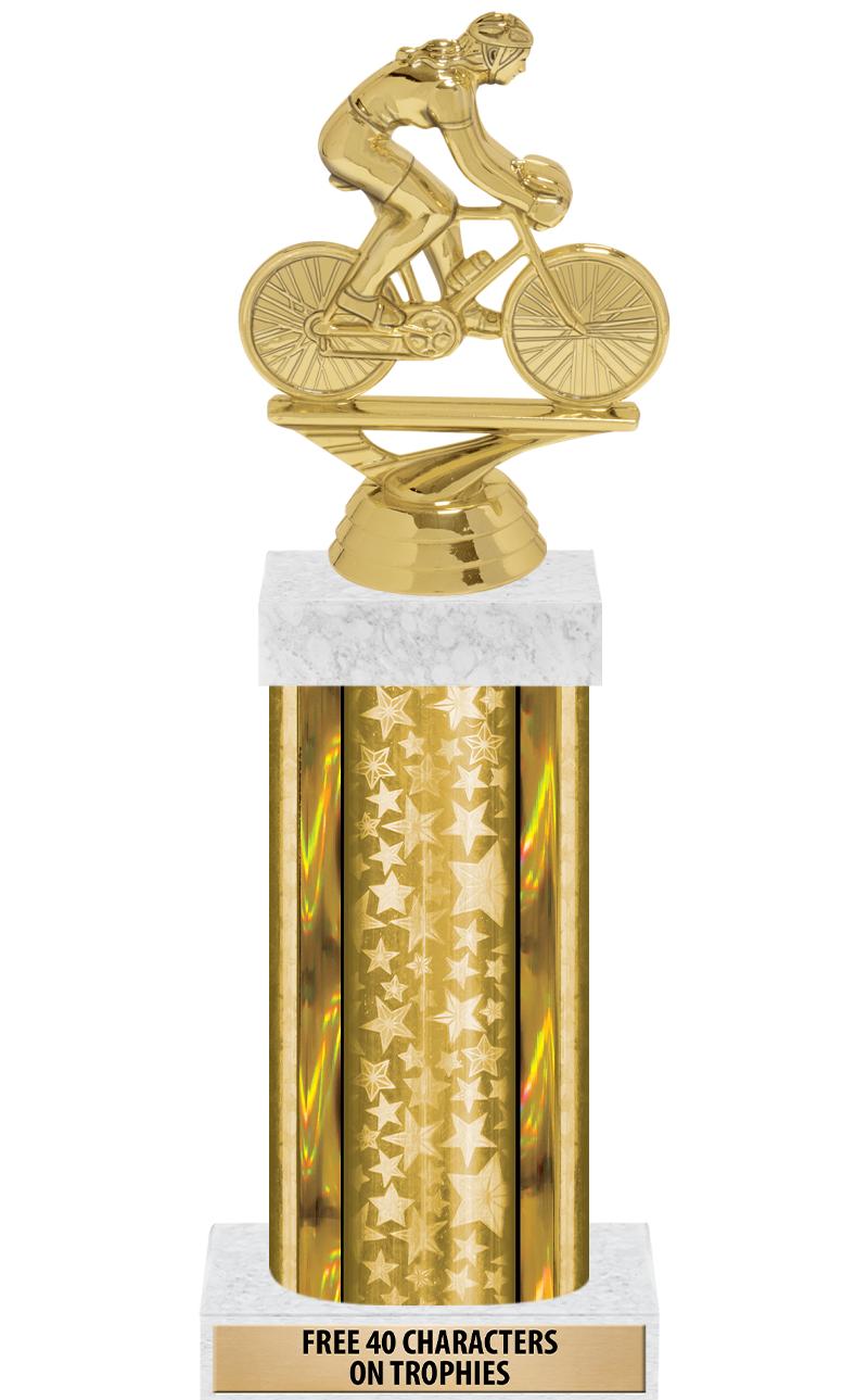 14"GOLD/GD-STARS-GD FIG/SQUARE