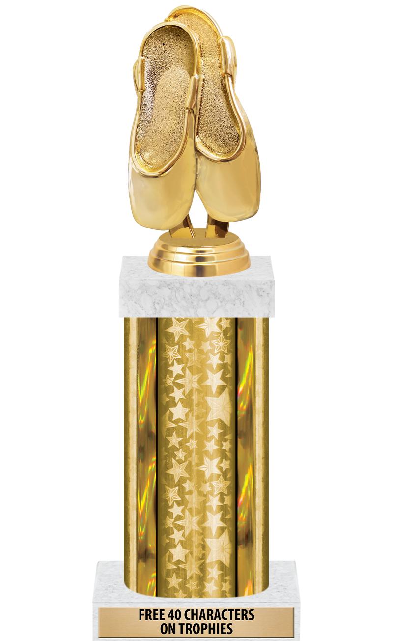 14"GOLD/GD-STARS-GD FIG/SQUARE