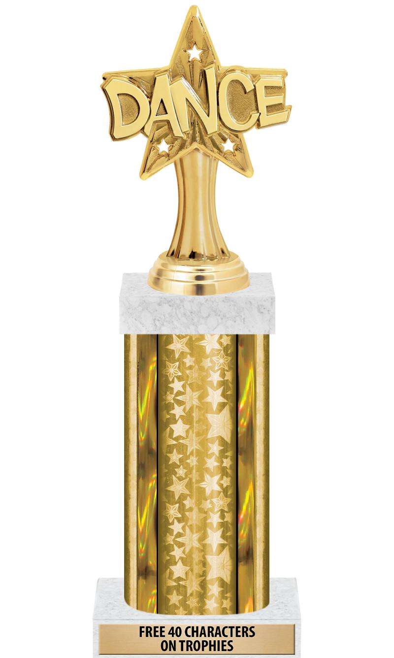 14"GOLD/GD-STARS-GD FIG/SQUARE